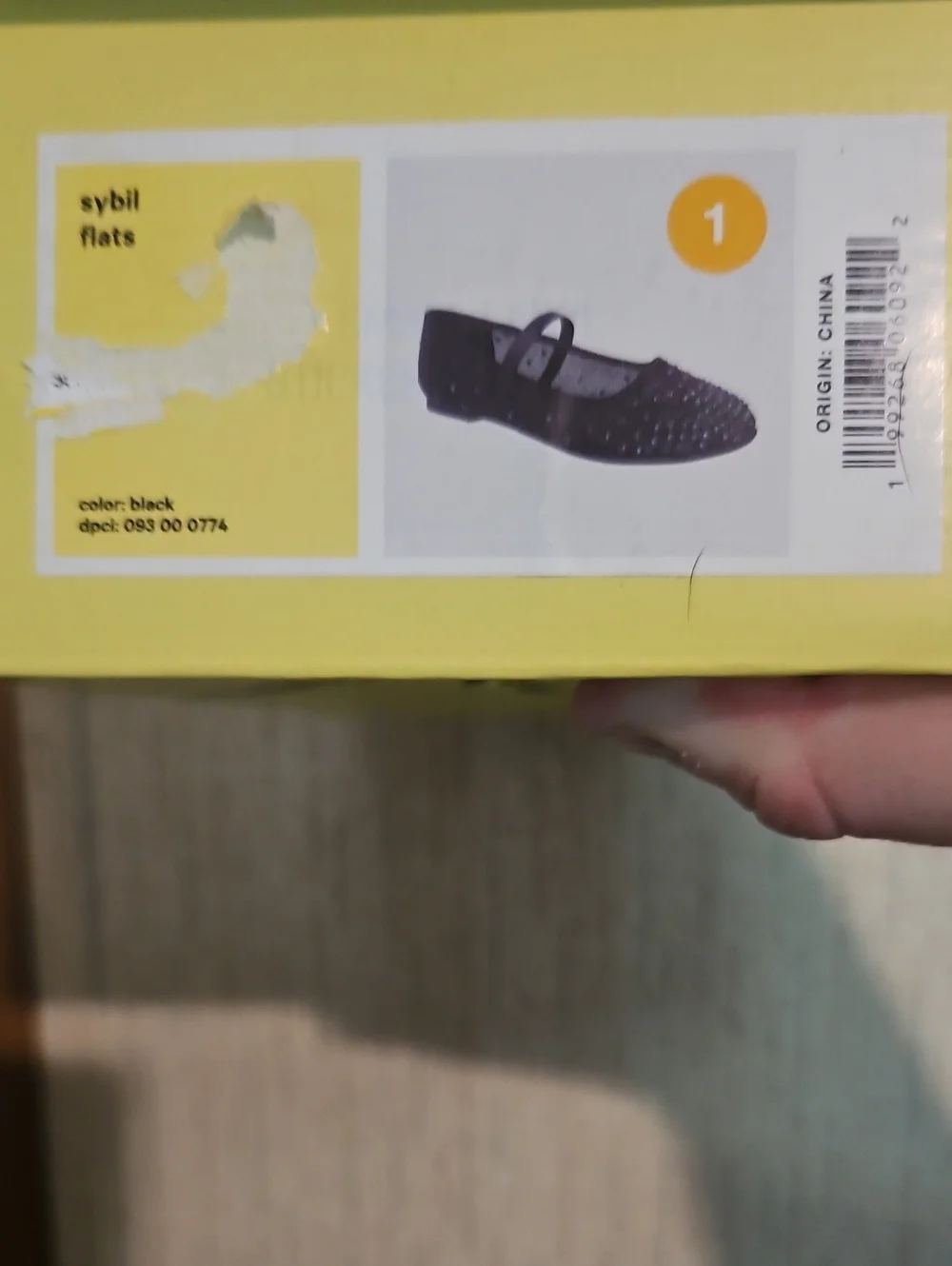 ART CLASS GIRLS SYBIL BLACK FLATS: NEW IN BOX: SIZE 1